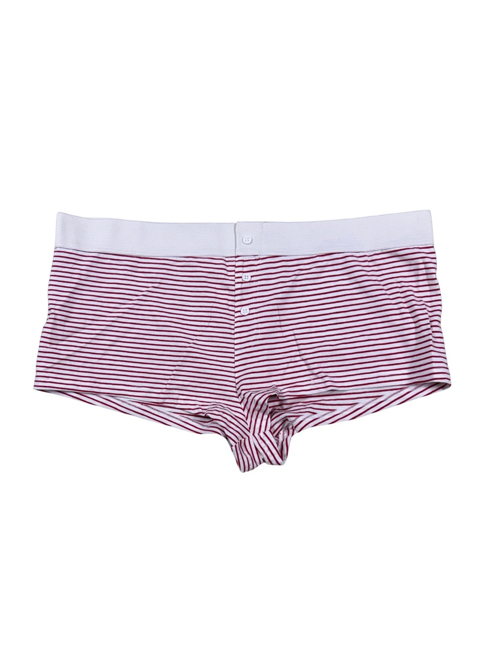 NWT Aeropostale Boxer Shortie Boyshort Underwear Size Large in Red and White Str